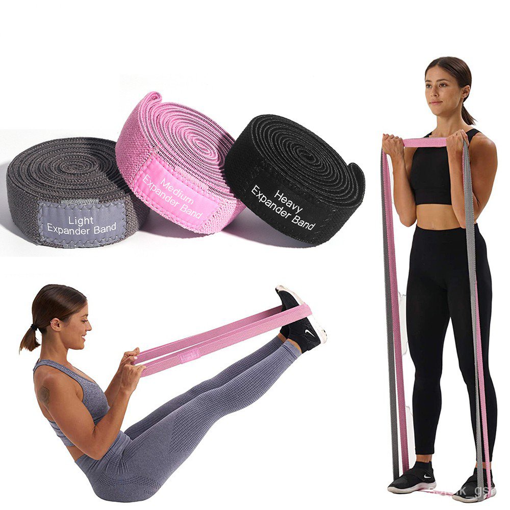 uDSD 3pcset New Yoga Gym Fabric Exercise Strength Pull Up Assist Cotton ...