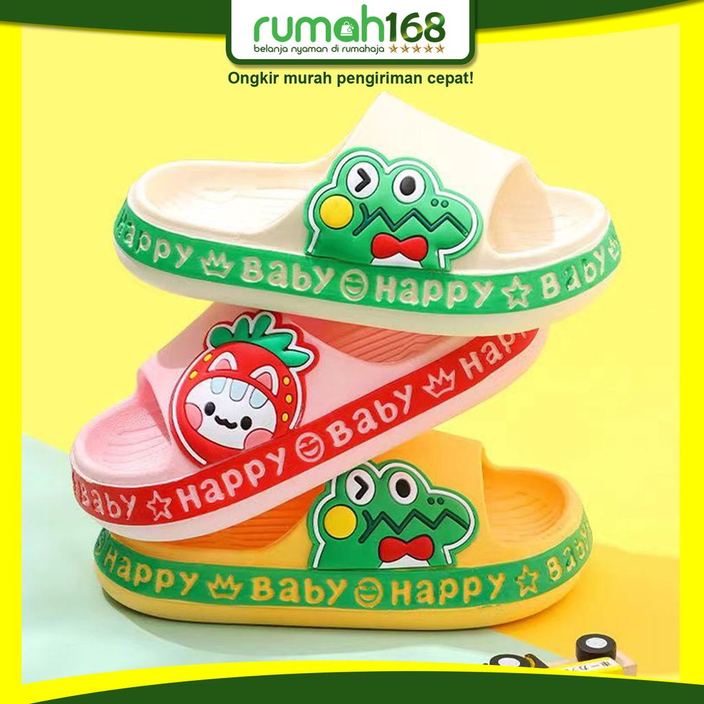 11.11 PEAK ☀HOUSE168☀ SA030 CROCODILE รองเท้าแตะผลไม้ รองเท้าแตะ รองเท้าแตะสําหรับเด็ก รองเท้าแตะน่า