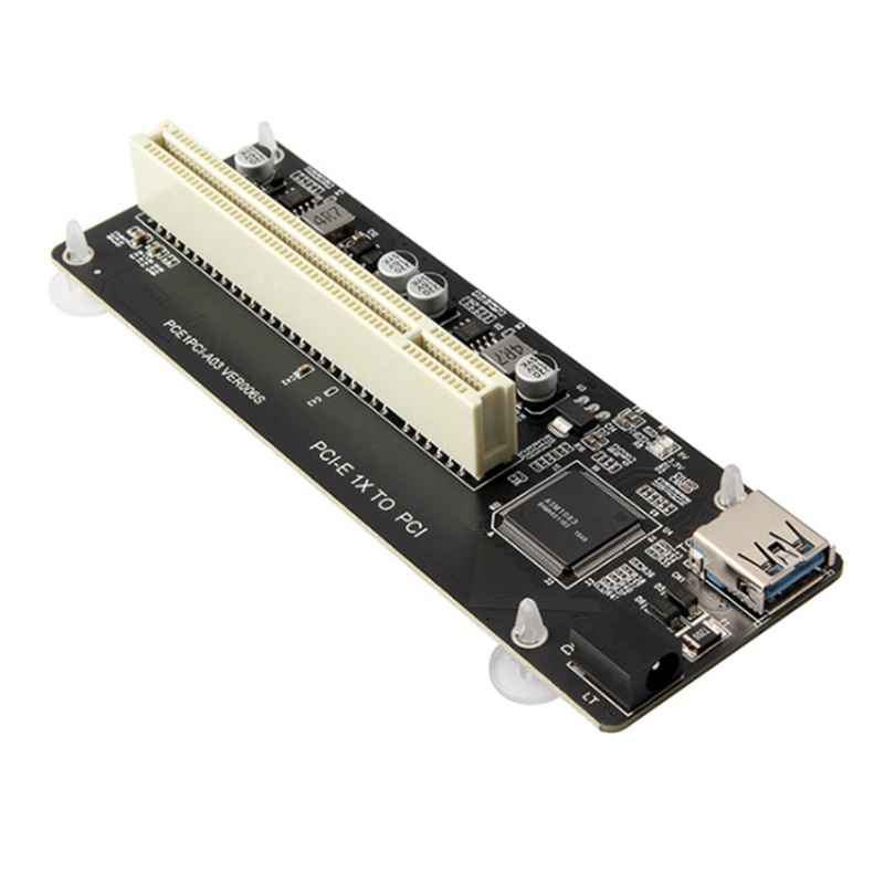 PCIE PCI-E PCI Express X1 to PCI Riser Card Bus Card High Efficiency Adapter Converter USB 3.0 Cable for Desktop PC