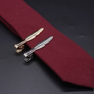 เนคไทคลิปขนนก-Feather Necktie Clip