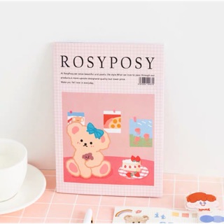 ➿สมุดสติ๊กเกอร์ rosyposy magazine ver.2