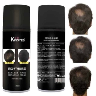 **พร้อมส่ง**kingyes hair spray  สเปรย์ผมไฟเบอร์ปิดผมขาว