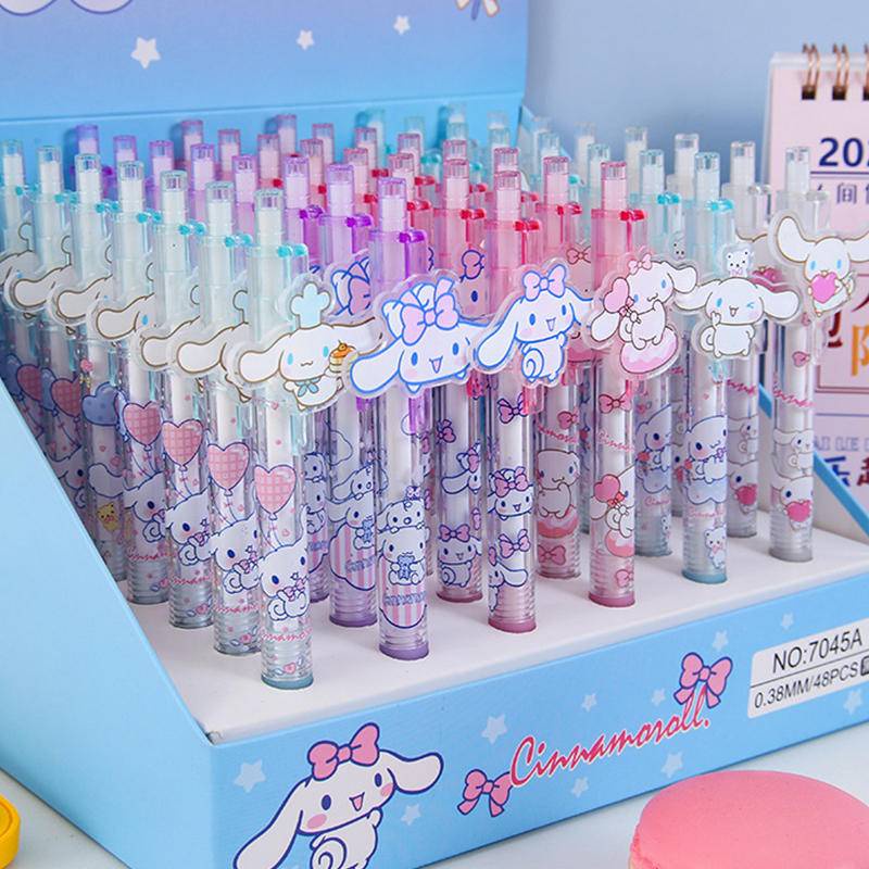 6 ชิ้น / แพ็ค Sanrio Cinnamorollhello Kuromi กลับไปโรงเรียน น่ารัก ปากกา อุปกรณ์เครื่องเขียน สําหรับโรงเรียน น่ารัก น่ารัก ปากกาเจล ปากกาเด็ก ของขวัญ