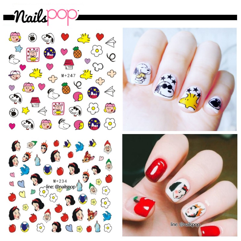 สติ๊กเกอร์ลอกน้ำ แทททู ติดเล็บ ซื้อได้ไม่เกิน แผ่น ชุด NAIL-Tattoo 50