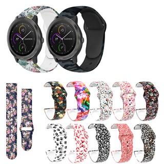 Camo Soft Band สำหรับสายรัด Garmin Vivoactive 3 Music element for Garmin Venu Sq /Forerunner 645 645M 245 245M