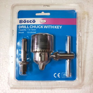 หัวสว่าน1/2" bosco พร้อมadaptor สำหรับต่อหัวสว่านโรตารี่