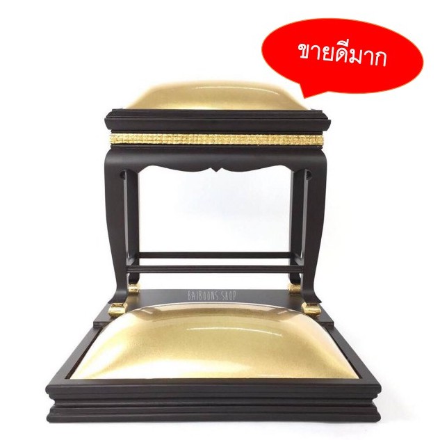 โต๊ะกราบพระ แบบมีฐานรองเข่า เกรดพรีเมี่ยม งานสวยมาก มีทอง