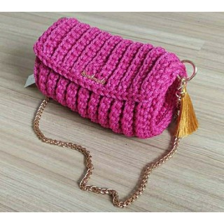 Bag handmade roll crossbody