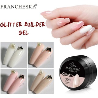 ❤Glitter Builder Gel เจลต่อเล็บผสมกริสเตอร์สวยไฮโซ สีละมุนมาก❤