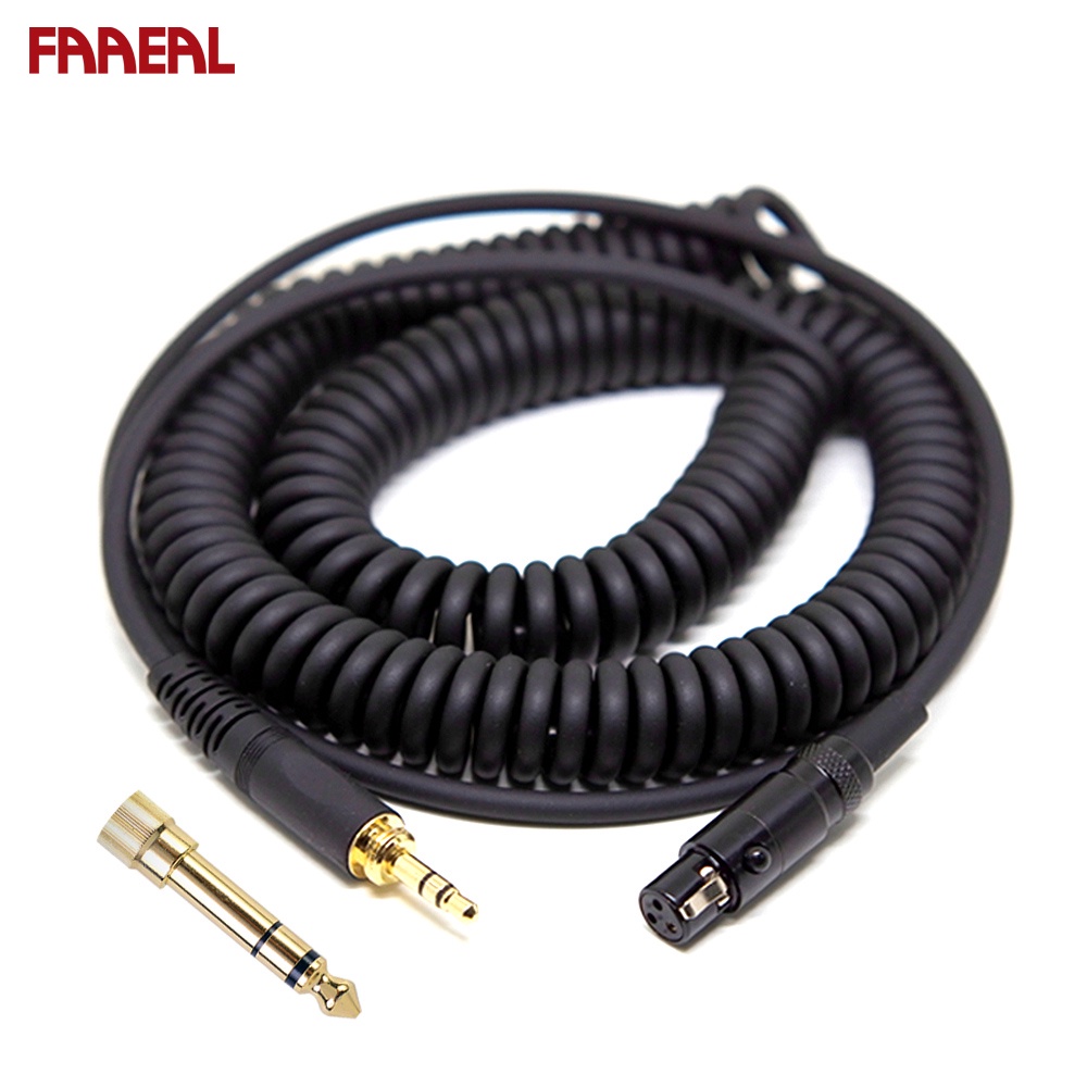 Faaeal สายเคเบิลอัพเกรดเสียง 3.5 มม. แบบเปลี่ยน สําหรับ XLR AKG K240 K240S K240MK II Q701 K702 K141 