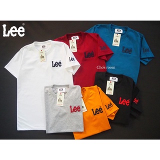 เสื้อยืดแขนสั้นงานปัก Lee คอกลม(ผ้าคอตตอน)ทรงตรงใส่ได้ทั้งชายและหญิงS,M,Lมีบริการเก็บเงินปลายทาง