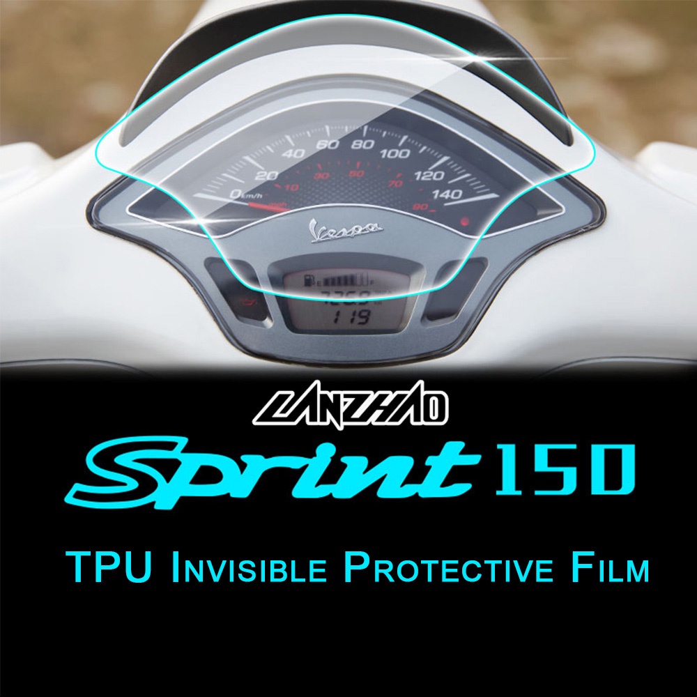 ฟิล์มป้องกันเครื่องวัดความเร็วสกูตเตอร์ สําหรับ VESPA Sprint Primavera 150 2013-2023