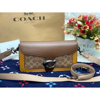 (แท้ 💯%‼) Coach  COACH TABBY SHOULDER BAG 26 IN BLOCKED SIGNATURE ((6639//4606))