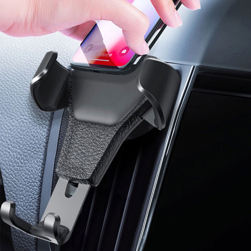 ▨❇⊕Gravity Car Mount For Mobile Phone Holder Air Vent Clip Stand Cell GPS Support iPhone 11 XS X XR 