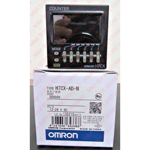 OMRON COUNTER H7CX-AD-N 4 DIGIT LCD 10KHZ 12-24 V DC ราคาต่อพีซี