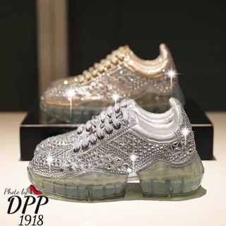 รองเท้าผ้าใบ Glitter sneakers