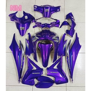 ชุดสีเวฟ 110i ใหม่wave 110i newจำนวนตามรูป  ปี 2014-2018 พร้อมสติ๊กเกอร์ ราคาโรงงาน พลาสติกABS  สามารถเลือกสีและลายได้