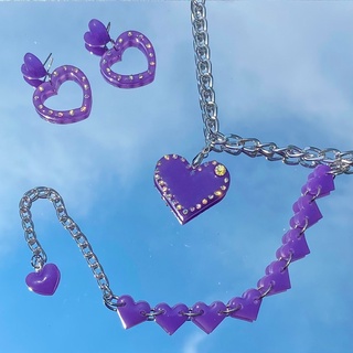 Harajuku Purple Pastel Heart SET 💜