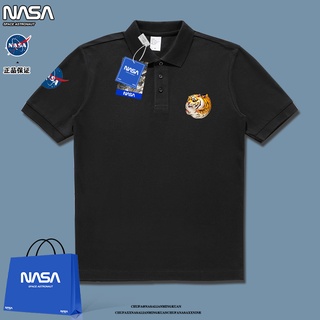 Nasas ใหม่ เสื้อโปโล แขนสั้น ลายเสือ แฟชั่นฤดูร้อน สําหรับผู้ชาย คู่รัก