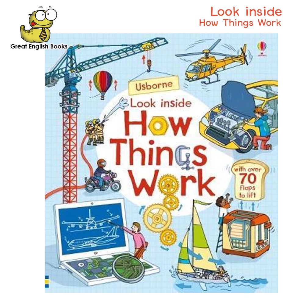 (ใช้โค้ดรับcoinคืน10%ได้) พร้อมส่ง บอร์ดบุ๊ค Usborne Look inside How things Work