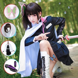 [Fantasy Dragon Store] Anime Demon Slayer Kimetsu no Yaiba Tsuyuri Kanawo Kanao Wig Shoes Wig Cosplay Costume Cosplay Ka