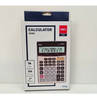 Deli 39264 Calculator เครื่องคิดเลขแบบตั้งโต๊ะ