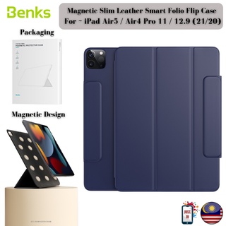 Benks iPad Air5 / Air 4 / Pro 11 21/20 / iPad Pro 12.9 21/20 แม่เหล็ก หนัง สมาร์ทโฟลิโอ เคสฝาพับ เคสแท็บเล็ต