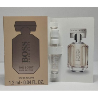 Vial 💢 HUGO BOSS 🌈 The Scent Pure Accord EDT 1.2ml น้ำหอมพกพา ไวออลแท้💯