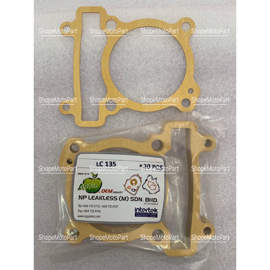 YAMAHA LC135 135LC LC 135 BLOK BLOCK GASKET ยี่ห้อ APPLE BY PIECE