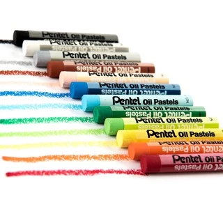สีชอล์ค เพนเทล 12 / 16 / 25 / 36 / 50 สี Pentel Oil Pastel สีชอล์คน้ำมัน สีชอล์ก