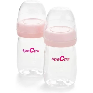 🍼ขวดนม Spectra ขวดนม คอกว้าง ใช้เป็นขวดต่อกรวยปั๊มนม Spectra ได้ ขนาด 5 ออนซ์