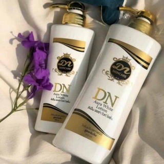 DN Aura White Lotion ดีเอ็น ออร่า ไวท์ โลชั่น (ขวดขาวหัวปั้มสีทอง ) ราคาถูก ราคาส่ง ส่งฟรี!