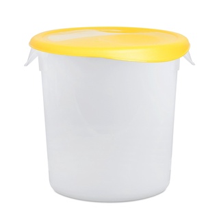 Food Storage 4 QT แบบใสขุ่นฝาสีเหลือง ถังพลาสติก Food Storage 4 QT, transparent, yellow lid