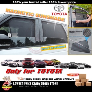 (ม่านบังแดดแม่เหล็ก) Toyota CROSS VELOZ Vios Avanza Fortuner Unser Yaris Hilux Vigo Revo Harrier ม่านบังแดดหน้าต่างรถยนต์