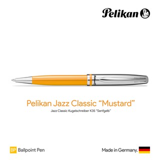 Pelikan Jazz Classic "Mustard" Ballpoint Pen - ปากกาลูกลื่นพิลิแกนแจ๊ซ คลาสสิค สีมัสตาร์ด