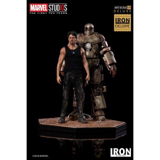 ฟิกเกอร์ โมเดล งานปั้น ของสะสม Iron Studios Deluxe Art Scale 1/10 Tony Stark &amp; Mark I (Exclusive