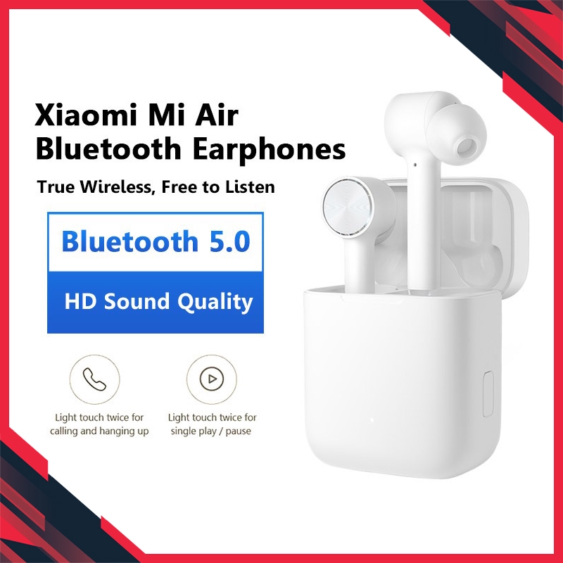 [ถูกสุดๆ !!] Xiaomi Bluetooth Earphone Air หูฟังบลูทูธ ไร้สาย True Wireless พร้อมเคสชาร์จไฟในตัว