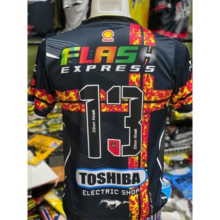 เสื้อกีฬาพิมพ์ลายรุ่นtoshibaดำลายไฟราคาโรงงานครบไซต์