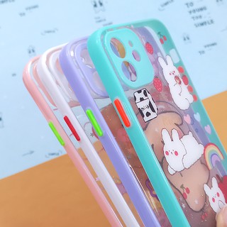 Case Vivo Y12/Y17 Y20 เคสใสกากเพชร เคสกริตเตอร์ เคสขอบสี เคสแฟชั่น