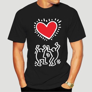 เสื้อยืดคอกลม แขนสั้น ผ้าฝ้ายแท้ พิมพ์ลาย Keith haring haring Behavioral Art แฟชั่นฤดูร้อน สําหรับผู้ชาย และผู้หญิง