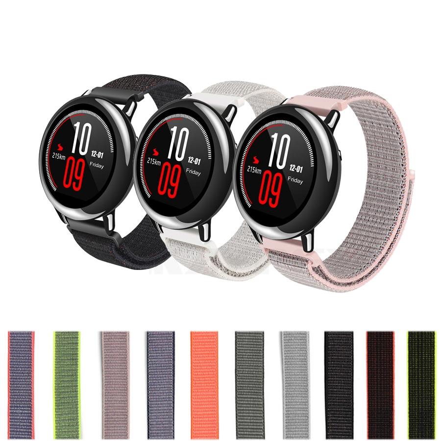 สายรัดห่วงคล้องผ้าไนลอนแบบสปอร์ตสำหรับ Huami Amazfit Pace