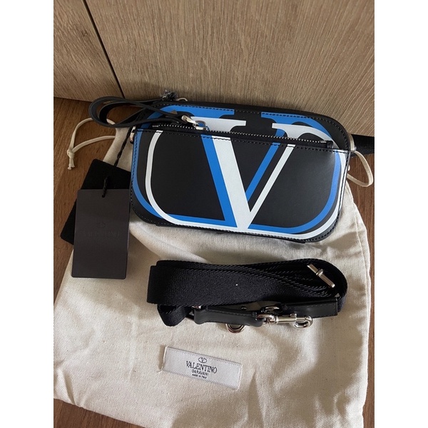 Valentino VLTN leather small crosabody bag