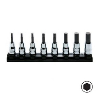 KOKEN RS3010MZ/8-L50 บ็อกเดือยโผล่ 6P รุ่นแชด 3/8" ชุด 8 ชิ้น ในรางแม่เหล็ก| MODERTOOLS OFFICIAL