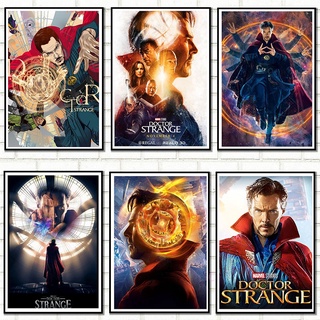 โปสเตอร์กระดาษ รูปภาพยนตร์ Doctor Strange แบบติดผนัง สไตล์โมเดิร์น สําหรับตกแต่งบ้าน