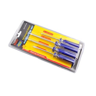 screwdriver 4EA/SET SHINO SCREWDRIVER SET Hand tools Hardware hand tools ไขควง ไขควงชุด ซิโน 4 ชิ้น/ชุด เครื่องมือช่าง เ