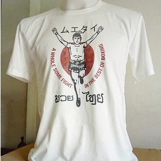 เสื้อยืดมวยไทย Muay thai t-shirts souvenir of THAILAND  Chest size  32"-52" (ไซด์ใหญ่สุดรอบอก 52 นิ้ว)