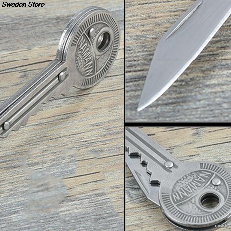 มีดพับ 1pc Folding knife Pocket Knife Keychain Knife Portable Outdoor