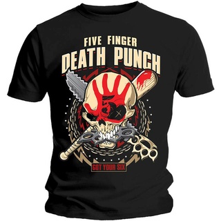 เสื้อยืดครอปเสื้อยืด พิมพ์ลายกราฟฟิค Death Punch Got Your Six 2 แฟชั่นฤดูร้อน สําหรับผู้ชายS-5XL