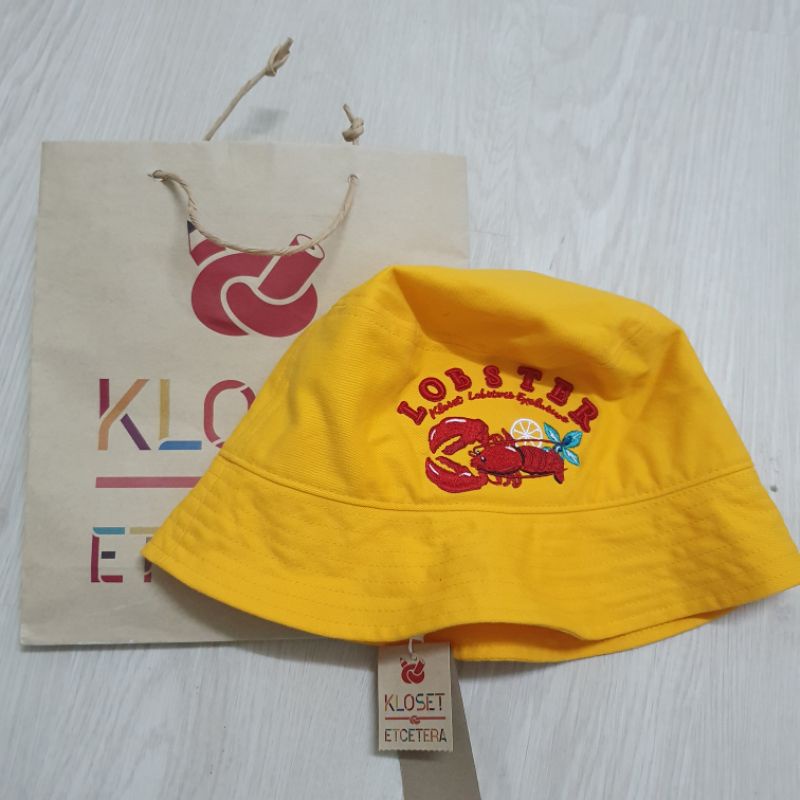 ของใหม่ KLOSET ETCETERA Lobster bucket hat หมวกบักเก็ต ล็อบสเตอร์ ราคาเต็ม950 หมวก bucket