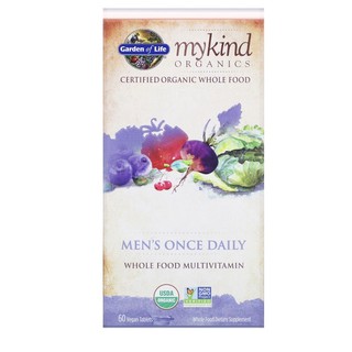 วิตามินรวมสำหรับผู้ชาย, Multi-Vitamin For Men organic  real food 60capsule